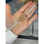 Gram Altınlık Kilpsli İncili  Bileklik (Seri 2)