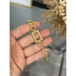 Gram Altınlık Oval Zincirli Bileklik (18+2 cm)