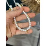 Beşi Bir Yerde Klipsli İncili Kolye (60 cm)