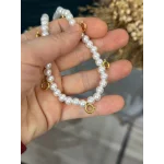 Yedisi Bir Yerde Klipsli İncili Kolye (60 cm)