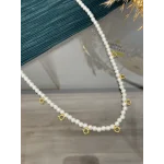 Yedisi Bir Yerde Klipsli İncili Kolye (60 cm)