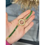 Çeyreklik Yeşil Baget Bileklik (17+3 cm)