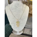 Gram Altınlık İncili Fiyonk Kolye (Seri 4)