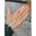 Gram Altınlık İncili Fiyonk Kolye (Seri 4)