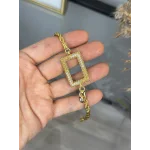 5 Gramlık Yarım Taşlı Burgu Bileklik