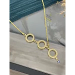 3 Çeyreklik Tek Sıra Taşlı Y Burgu Kolye (65 cm)