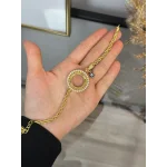 Çeyreklik Çiçek Model Burgu Bileklik (17+3 cm)