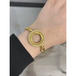 Çeyreklik Çiçek Model Burgu Bileklik (17+3 cm)