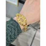 Gram Altınlık Çift Sıra Nazarlı Arpa Bileklik