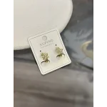 Çelik XP Marka Taşlı Çiçek Halka Çocuk Küpesi