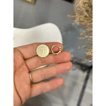 Çelik XP Marka Mavi Yıldızlı Çocuk Halka Küpe