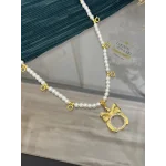 Çeyreklik Fiyonklu Dokuzu Biryerde İnci Kolye (60 cm)