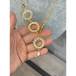 Çeyreklik Dorikali Doğal İncili Y Kolye (65 cm+ 5 cm Sarkan kısım)