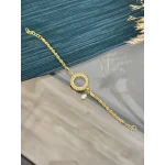 Çeyreklik Dorikali Doğal İncili Burgu Bileklik (18cm+3 cm uzatma )