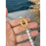 Oval Gram Altınlık İnci Bileklik (17+3 cm)