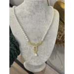 Gram Altınlık Tasarım İnci Kolye (50 cm)