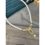 Gram Altınlık Tasarım İnci Kolye (50 cm)
