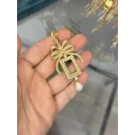 Gram Altınlık İncili Fiyonk Kolye Ucu