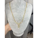 Gram Altınlık Singapur Zincirli Tasarım Kolye (65 cm-Klips yoktur )