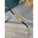 Gram Altınlık Tasarım Siyah Kristal Bileklik