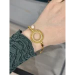 Çeyreklik Buğday Model Doğal İncili Burgu Bileklik (17+3 cm)