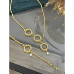 Üç Gramlık Buğday Model Doğal İncili Burgu Set