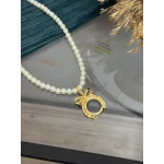 Yarım Altınlık Taşsız Fiyonk Kolye (50 cm)