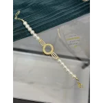 Çeyreklik Taşlı Tasarım İnci Bileklik (18+3 cm )