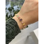 İthal Renkli Taşlı A kalite Baget Bileklik