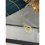 Yarım Altınlık Taşlı Lale Model Kolye (60 cm)