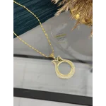 Tam Altınlık Taşlı Lale Model Kolye (60 cm)