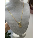 Çelik Gramlık İşlemeli Model İtalyan Zincir Kolye (60+5 cm)