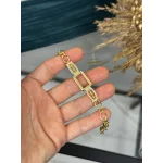 Gram Altınlık Tasarım Pul Detaylı Bileklik (18 cm)