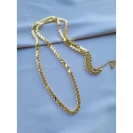 Parlak 14 Ayar Çelik Arpa Kolye (60+5cm)