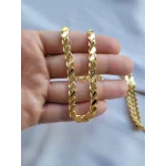 Parlak 14 Ayar Çelik Arpa Kolye (60+5cm)