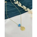 Daire Plaka Zarif Kolye (60 cm)