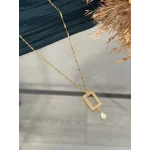 Doğal İncili Gram Altınlık Kolye (60 cm)