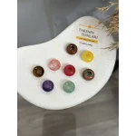 Doğal Taş Daire Boncuklar