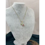 Gold Charmlı Seyahat Çocuk Kolye (40+5 cm)