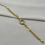 Gold Halka Geçişli Bileklik