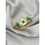 Mavi (Firuze) Taşlı Kelepçe