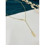 Taşlı Marka Kolye (45 cm+sarkan kısım 15 cm )