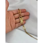 Taşlı Marka Model Zincir Bileklik