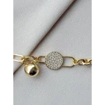 Topçuk Sallantılı Taşlı Vip Bileklik