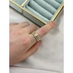 Üç sıra Taşlı Burgu XP Yüzük