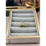 Üç sıra Taşlı Burgu XP Yüzük