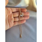 XP Taşlı İkili Kelebek Bileklik (Bakır Renk)