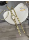 Vintage Saat -Arpa Bileklik Kombini (Suyolu hediye)