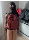 Kiremit Rengi Orta Boy Sırt Çantası