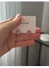 Çocuk Pembe Baykuşlu Halka Küpe
